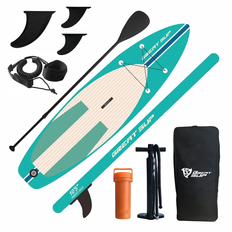 

2021 New Design Paddle Water Sports Equipment Inflatable Stand Up Surfboard, Customized