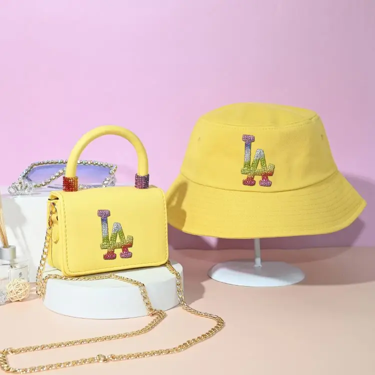 

2021 Hot Selling Mini Purses Women Hand Bags Ladies Handbags For Women La Purses And Handbags With Matching La Bucket Hat Set