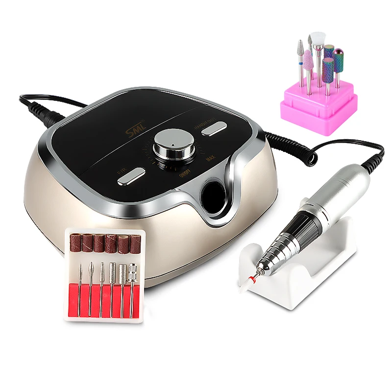 

SML 2023 Popular OEM mini portable electric strong machine salon professional manicure pedicure nails master nail drill