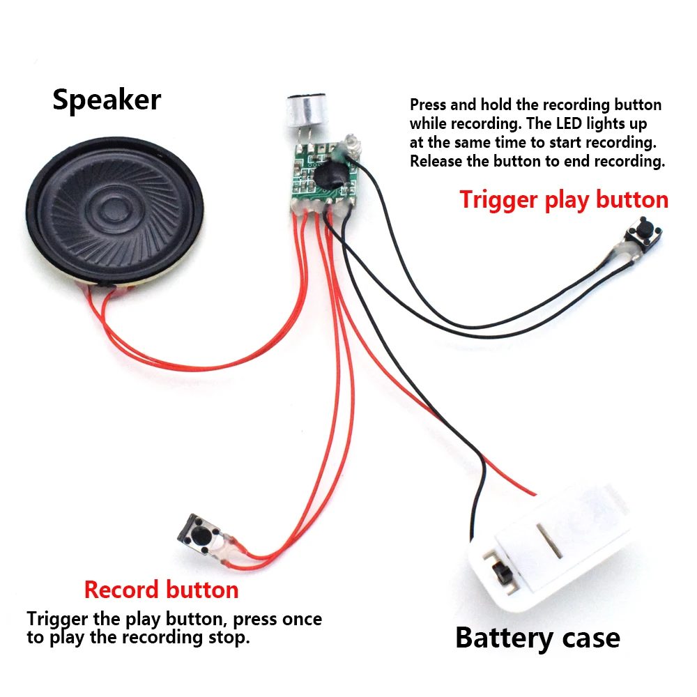 120-Second Voice Recorder Sound Module - IC Recording Playback Board - Talking Module