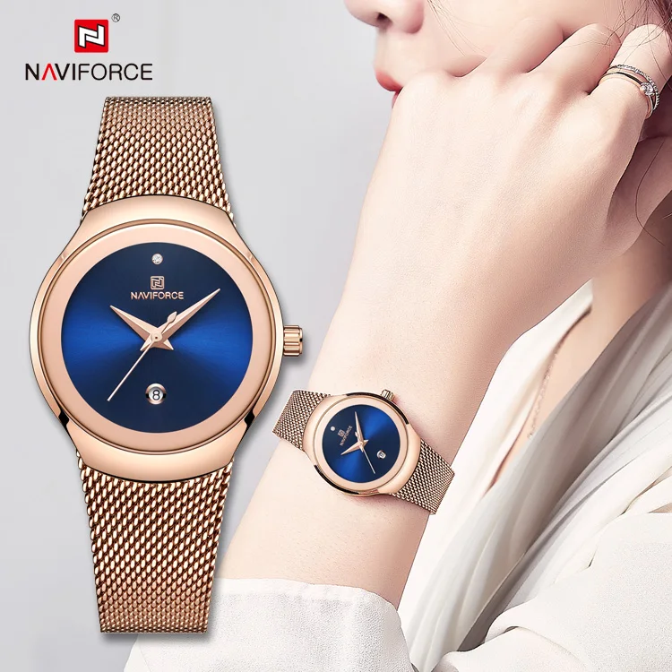 

naviforce fashion quartz women watch in wristwatch for girl Relogio Feminino female Luxury lady watches 5004, 4 color