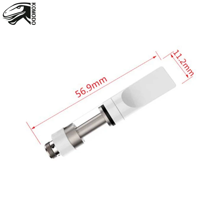 

High Quality Vape Pen T6-C Top Filling 1ML Refillable Ceramic Cartridge Vape Packaging Customized, White/oem