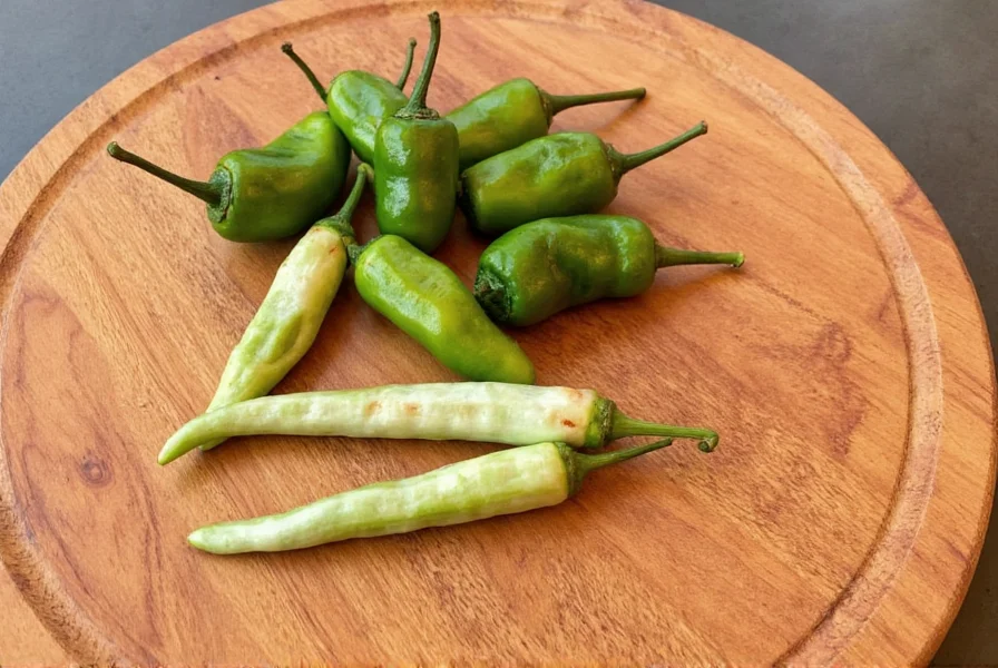 Roasted Serrano Pepper on Grill
