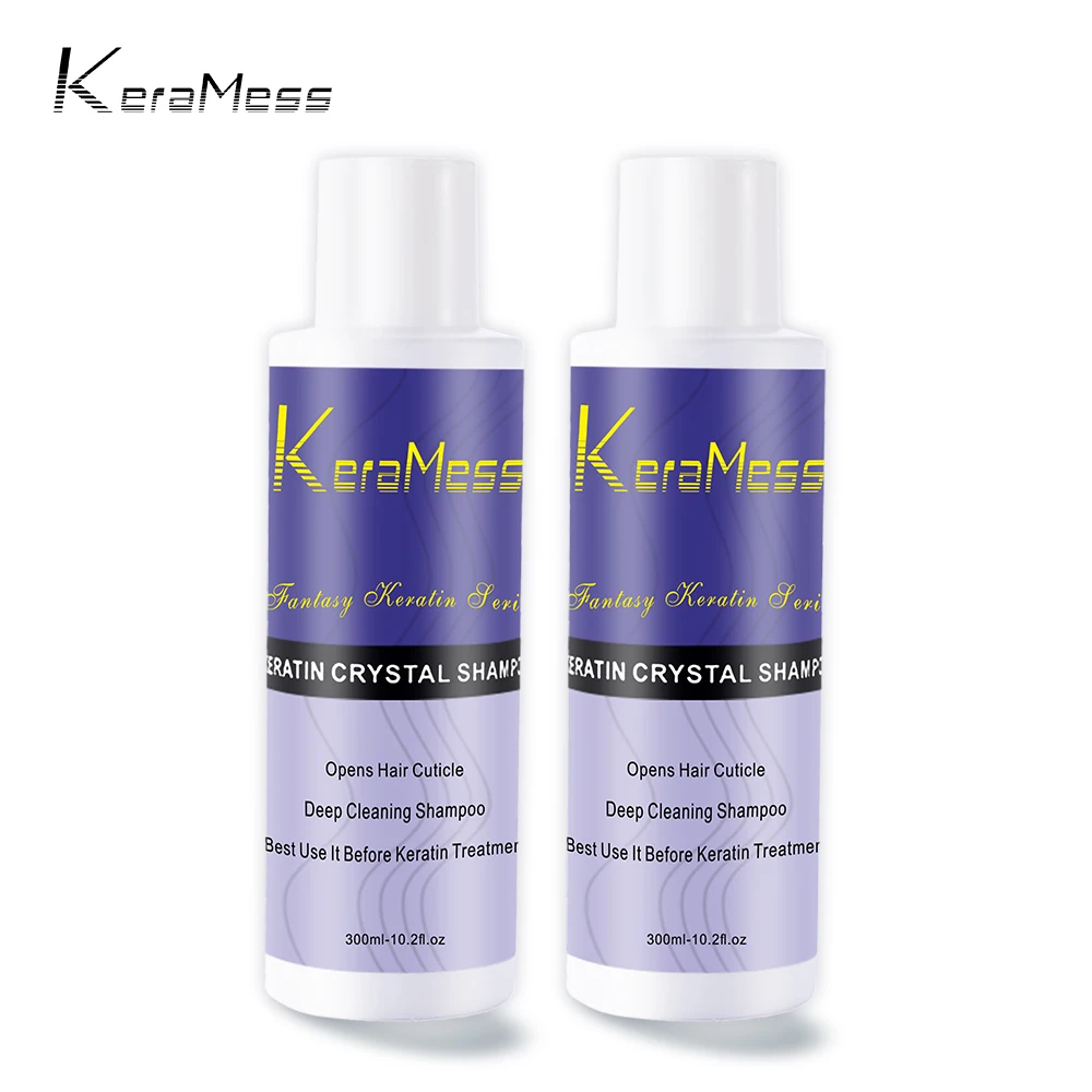 

Professional Salon Use Open Hair Cuticle Keratin Crystal Purifying Shampoo Deep Cleaning Pre-treatment Keratin Shampoo