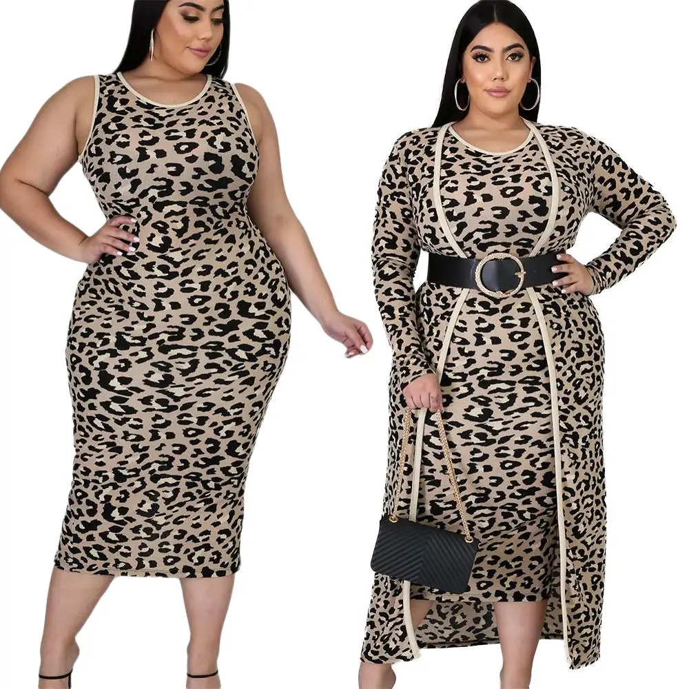 YD-P5059 winter women casual long sleeve leopard printed plus size 2 piece sets elegant dresses
YD-P5059 winter women casual long sleeve leopard printed plus size 2 piece sets elegant dresses