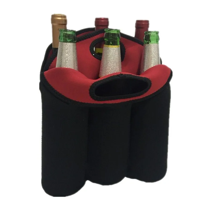 

Factory Made Practical Recyclable Neoprene 6 Bottle Beer Carrier, 29*28cm or custom