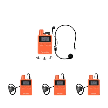 Profession two way wireless audio whisper tour guide system For Tourist Guide for factory visiting