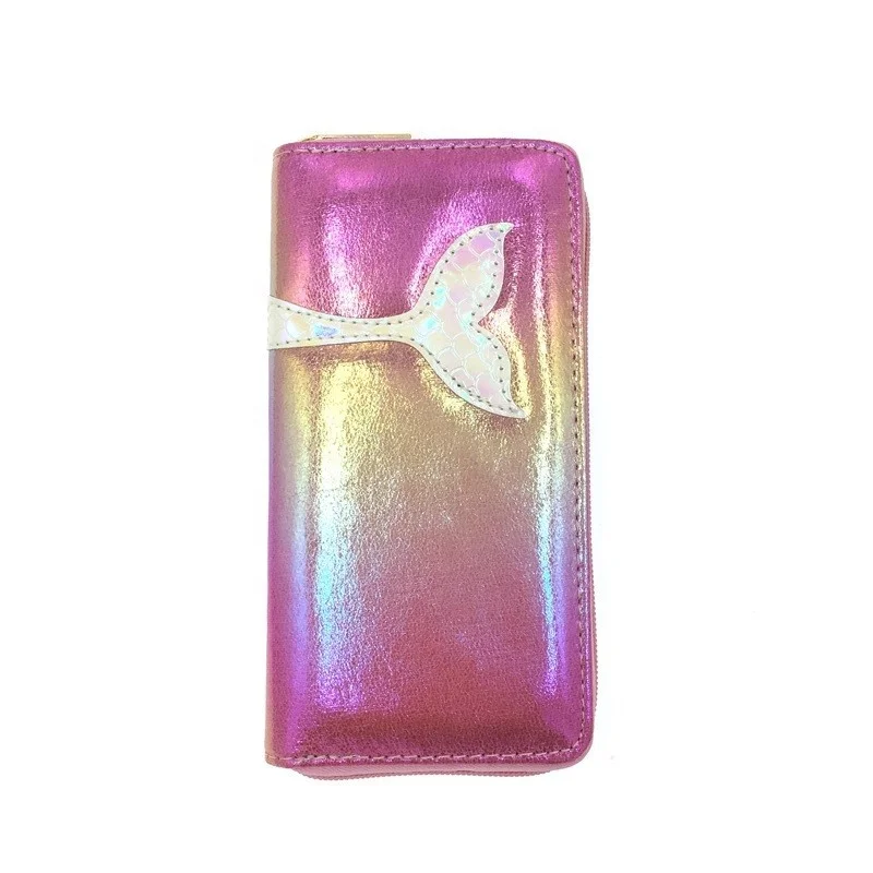 

Wholesale tie dye color clutches Mini Wallet mermaid tail purse, Colorful