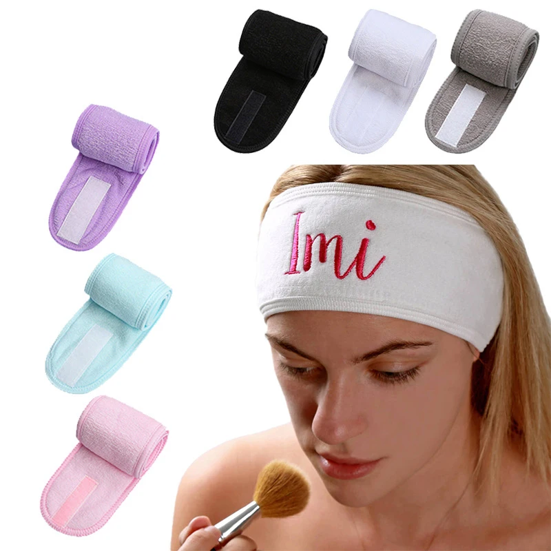 

Fashion Pure Color Spa Product Bamboo fiber Cotton Non-slip Magic Women Headband For Wholesale Hair Band