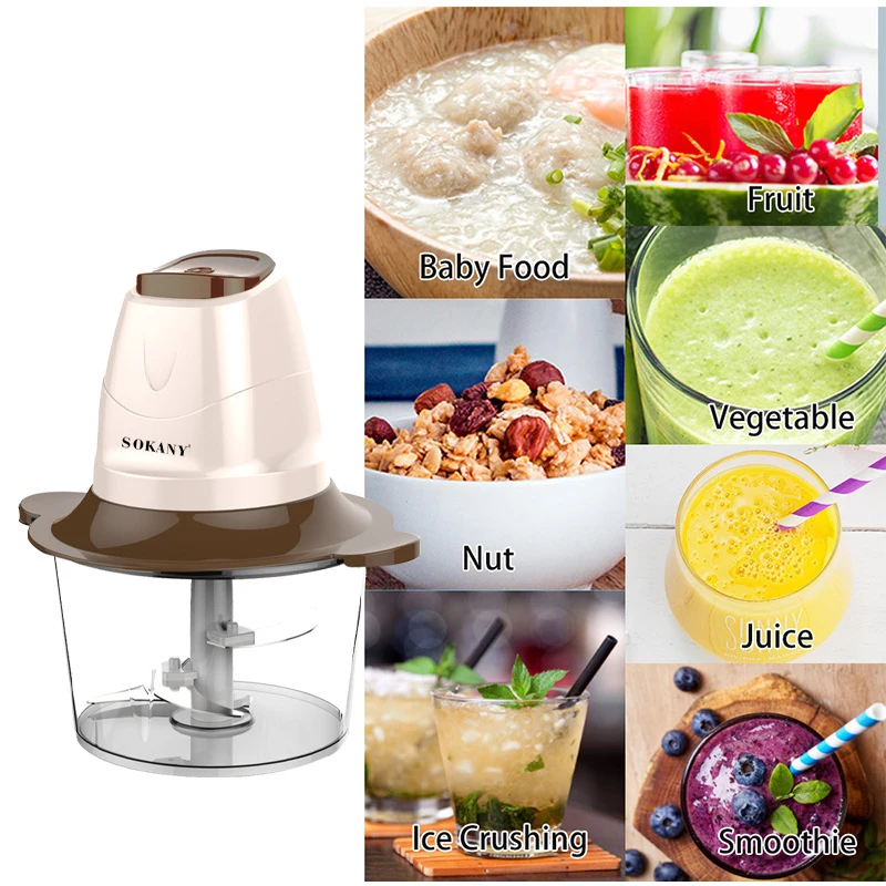 3.0L Smoothie Electric Food Vegetable Quick Chopper - China Food