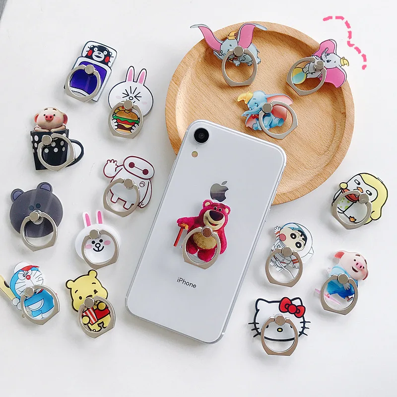 

Ring bracket Cartoon character shaped special-shaped ring mobile phone bracket Acrylic mobile phone holder can be customized
