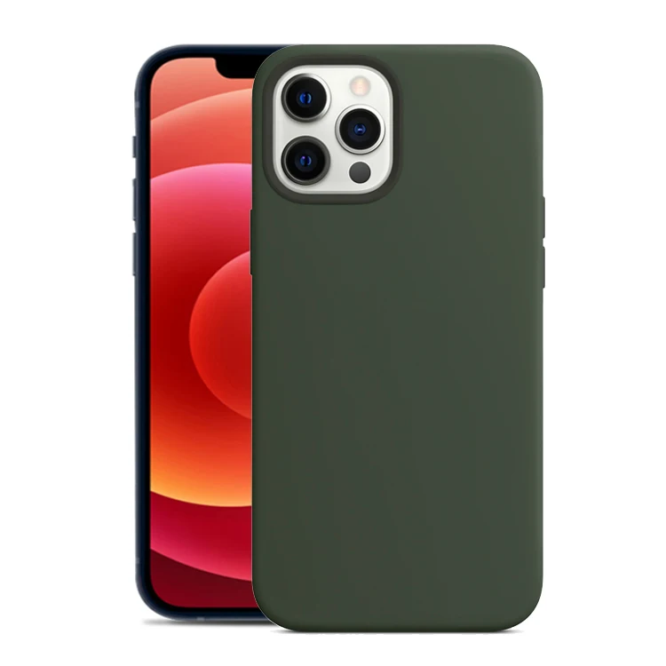 

Luxury Microfiber Rubber Liquid Silicone Phone Case Matte Silicone Case For iPhone 11/12 Pro