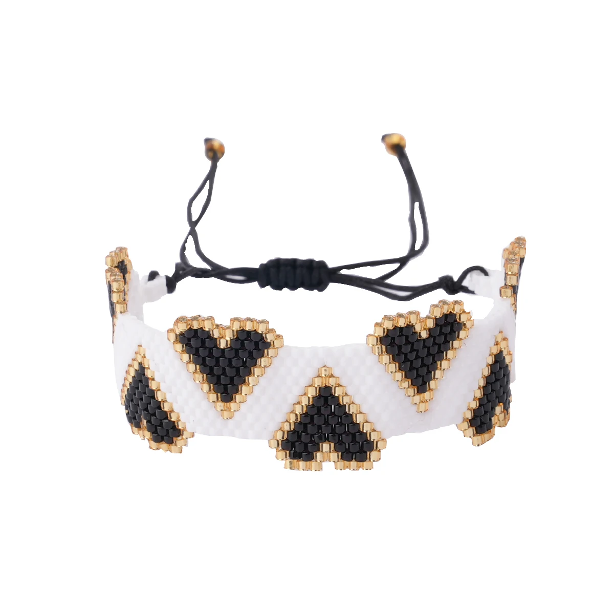 

Bohemia Handmade Black Gold Love Fashion Personality Cute Bracelet For Women