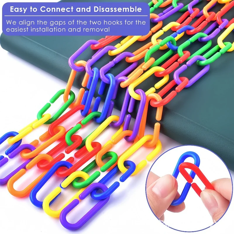 Mixed Color Plastic C-Links Standard for Pets Counting Game Chain