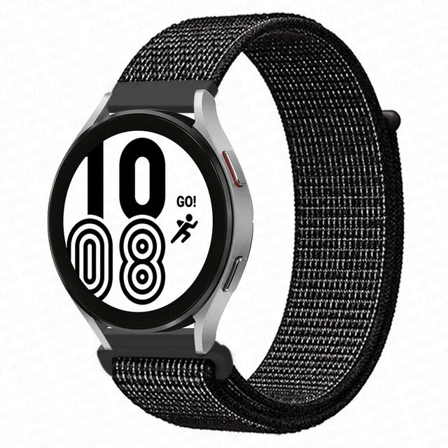 

Woven Lightweight Breathable Wristband Strap Sport Loop For Samsung Galaxy Watch 4 nylon band 46mm 42mm Band