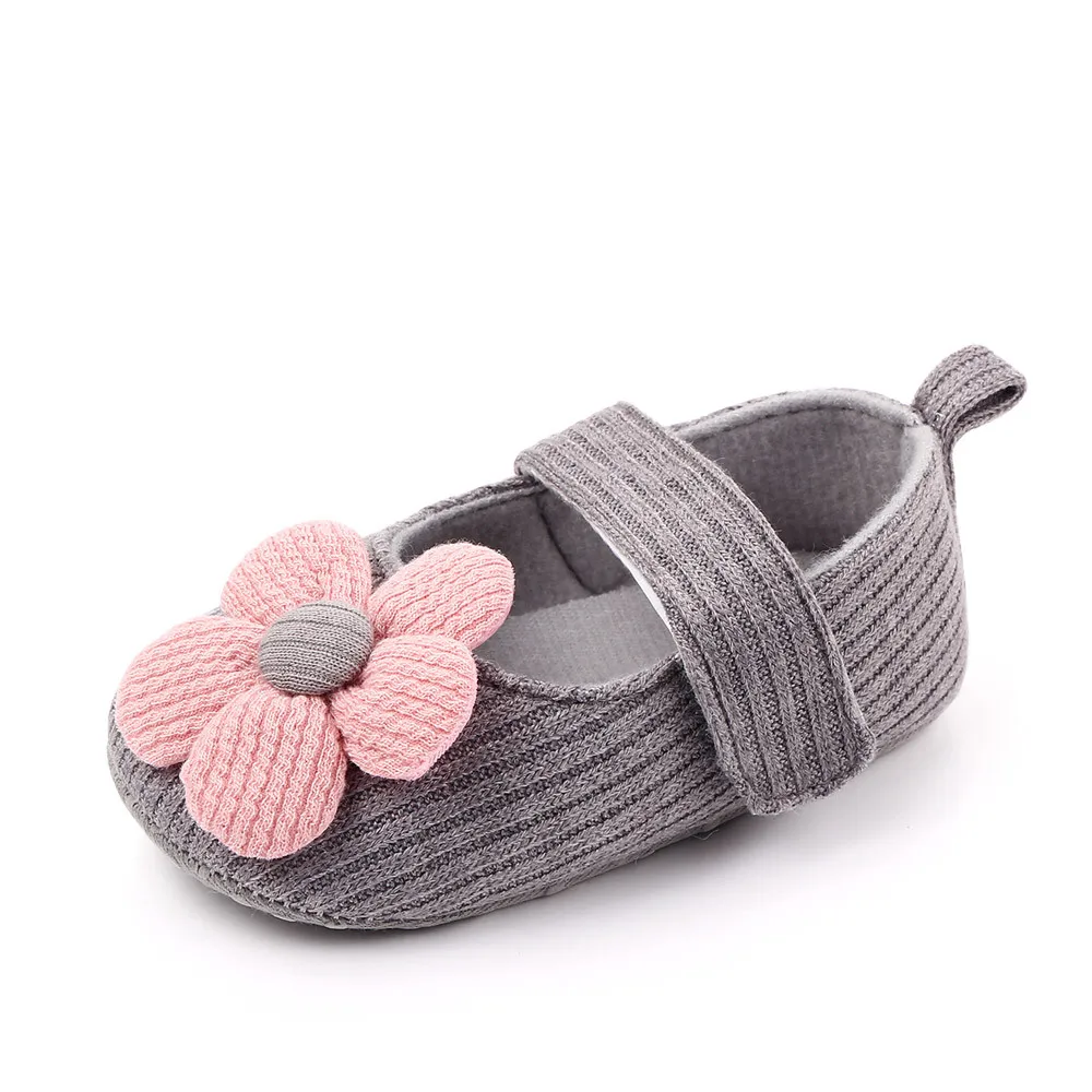 
design own oem branded hot selling 0-1 year princess floral wool baby girl shoes toddler 