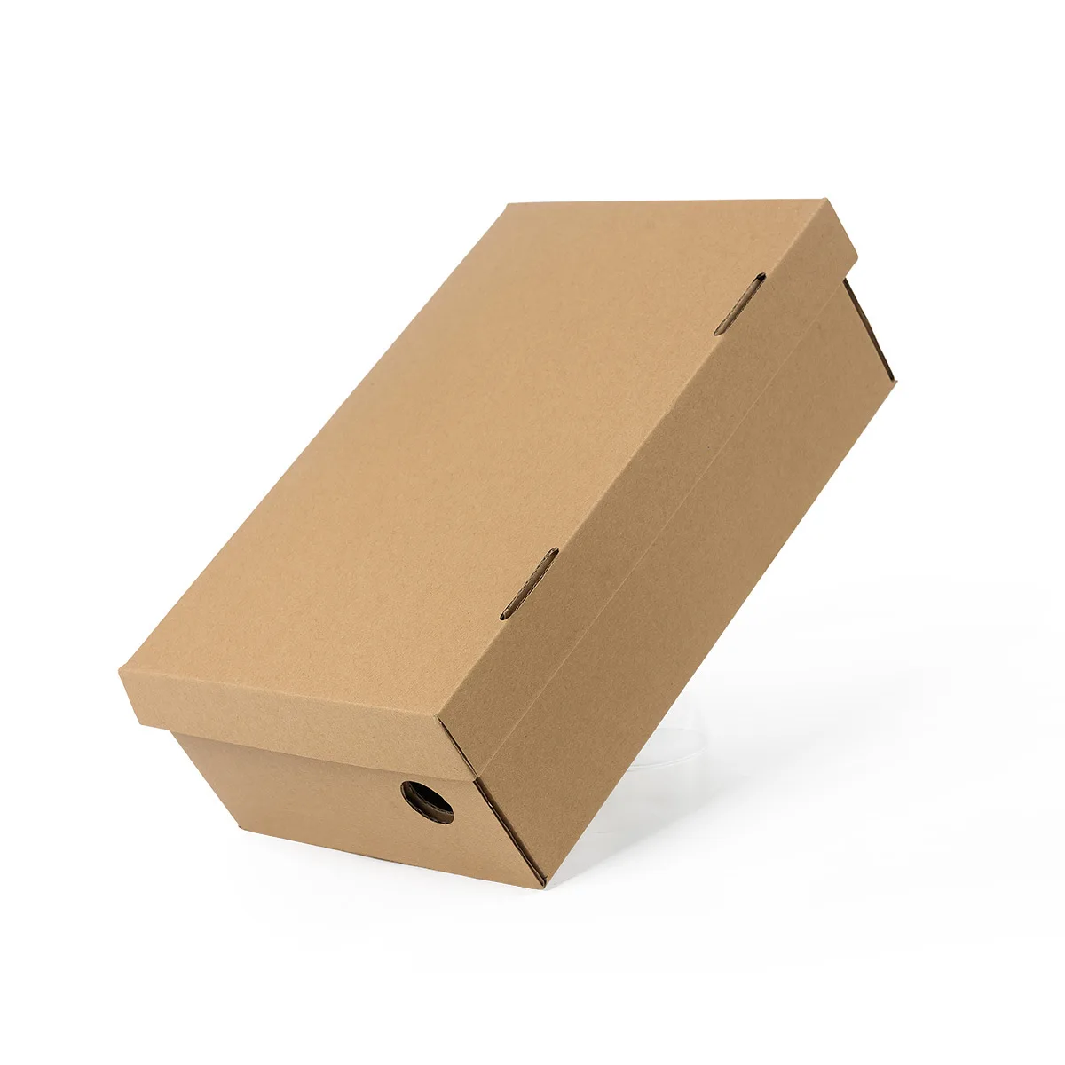 回收牛皮纸纸板箱包装盒瓦楞运输鞋盒与自定义标志