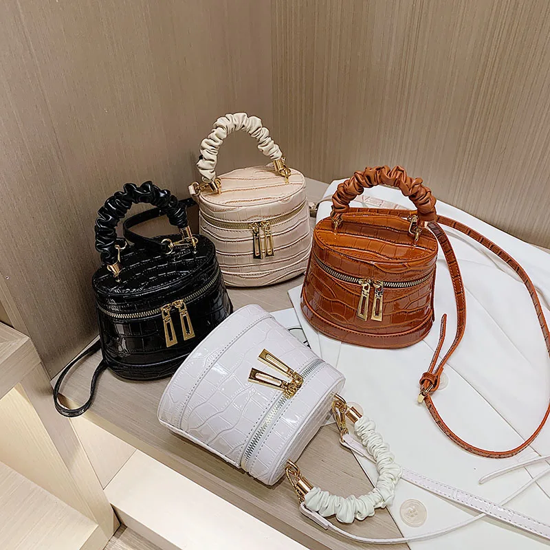 

2020 New Women Crossbody Bags Women Handbags Ladies Shoulder Luxury Fashion Alligator Mini Cute Bucket Purse