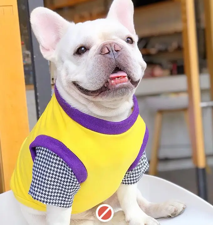 

Hot sale autumn and winter French Bulldog warm dog jersey clothes pet jacket