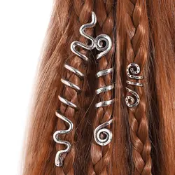 Viking Spiral Charms Beads for Hair Braids for Bea