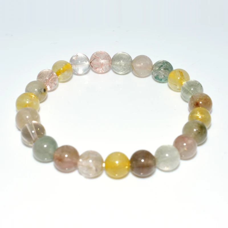 

Trade Insurance High Grade 6/8/10/12MM Natural Mix Rutilate Quartz Bracelet