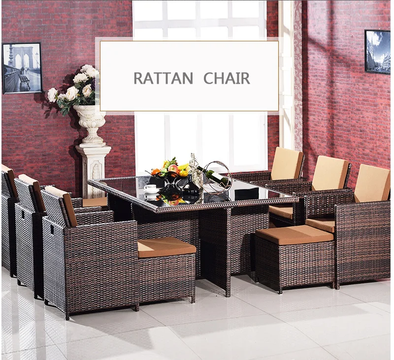 Garden Sofas Rattan Outdoor Furniture Bistro Dining Set Patio Leisure