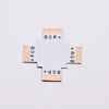 Big Current PCB 4 Pin 10mm Real Copper FPC Cross Shape Corner Connector for LED Strip Light CE RoHS