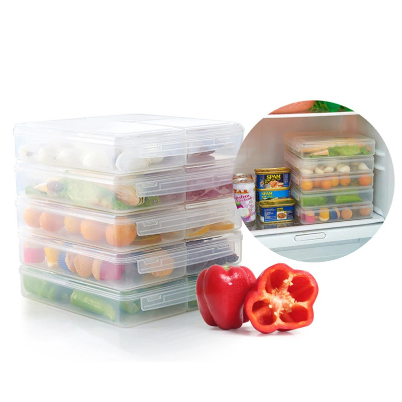 

Separated fresh food storage box microwave lunch box plastic container food storage box microwavable plastic container food