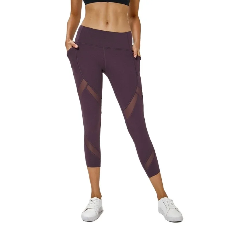 

BBDQ19020 High quality new pocket women sports pants women high waist fitness leggings quick dry yoga leggings