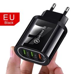 18W USB Charger Quick Charge 3.0 Adapter For iphone 7 XS EU US Plug Mobile Phone Fast Charger Charging For Samsug S10 S9 Huawei
