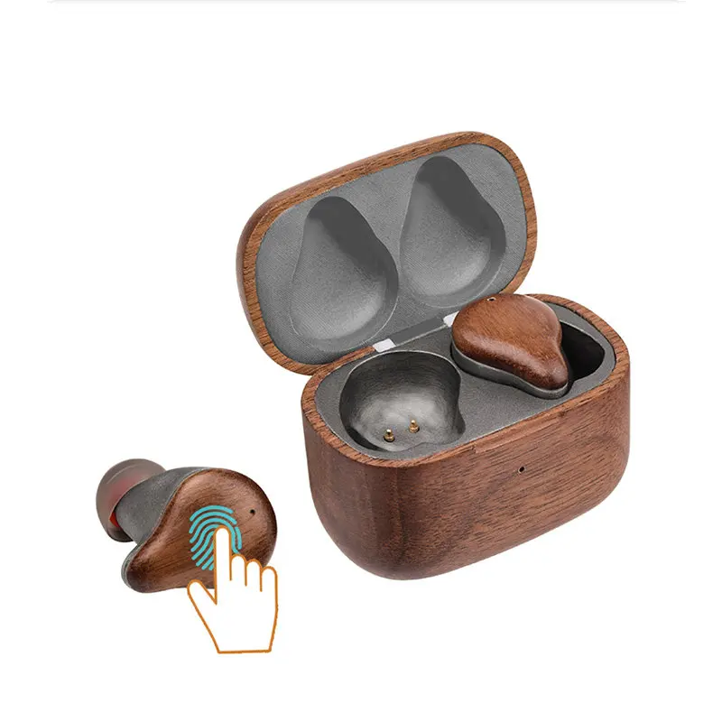 

Buy Gaming 2020 Latest Newest Wood Bluetooth 5.0 Headset Wireless Earphones Twins Active Noise Cancel Audifonos Inalambricos Tws