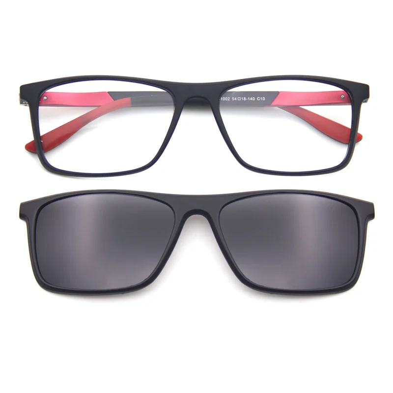 

Fashion good quality tr90 polarized lens photochromic sunglasses magnetic clip sun glasses
