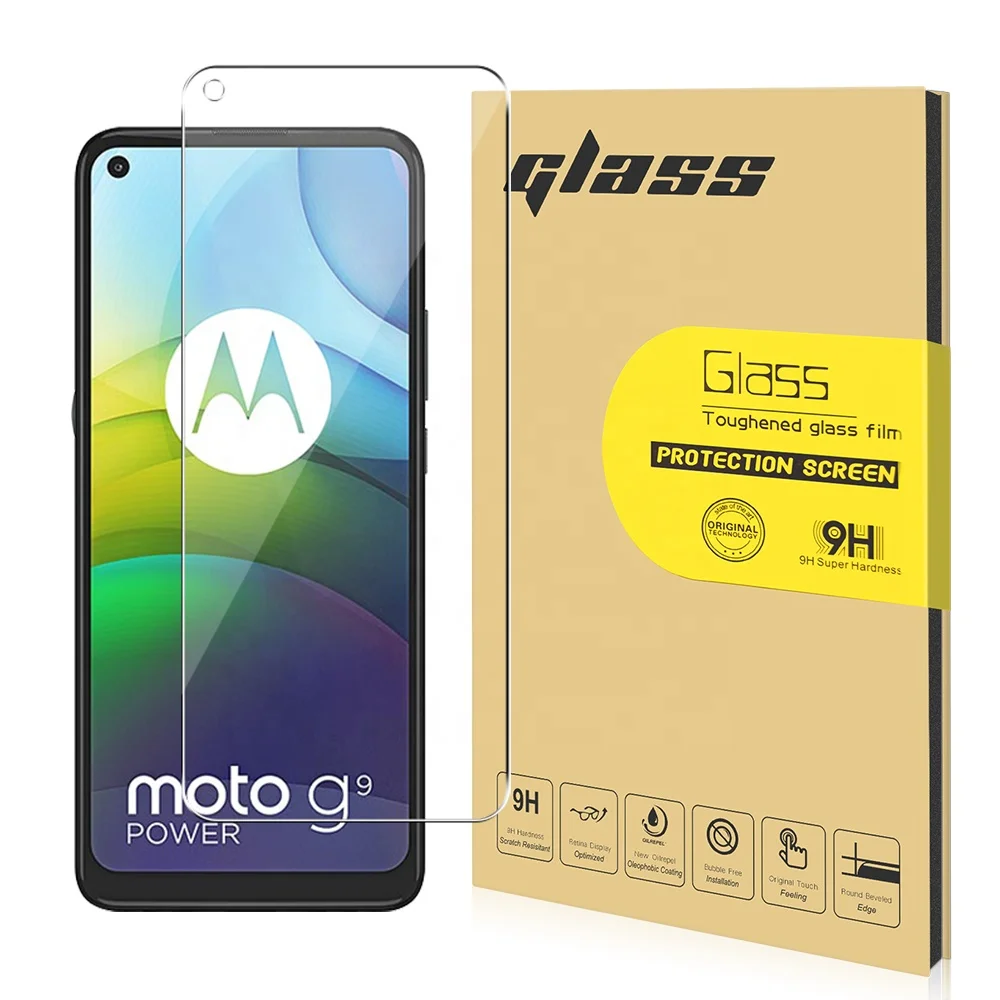 

0.33mm Screen protector 9H Screen Protection Glass 3D Screen Tempered film for MOTO G9 POWER