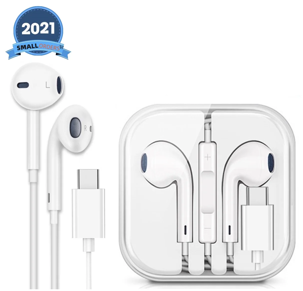 

TypeC Wired Earphones Phone Earphone In Ear Headphone, White