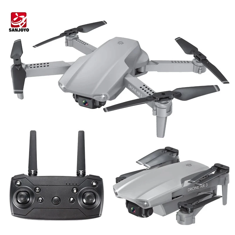 

E99 PRO2 RC Drone with 4K HD Dual Camera FPV Altitude Hold Mode Profesional Helicopter Foldable Quadcopter RC Drones, Gray/black