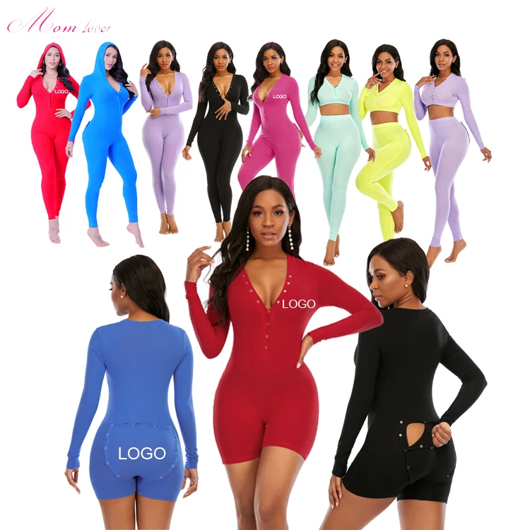 

Custom Onesie With Butt Flap Women Onesie Pajamas Baby Adult Onesie For Women