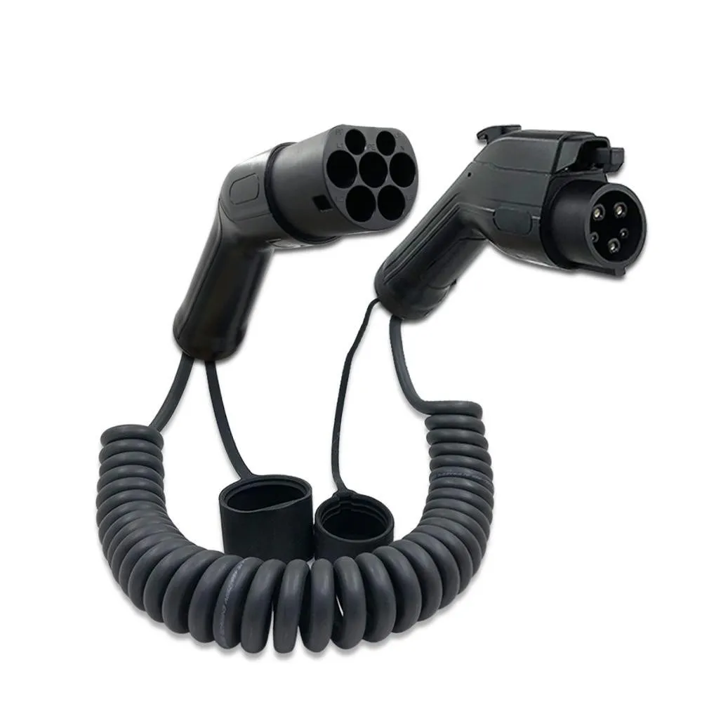 

32A EV Charging Cable for Type 1 to Type 2 SAE J1772 to IEC 62196-2 5M Charging