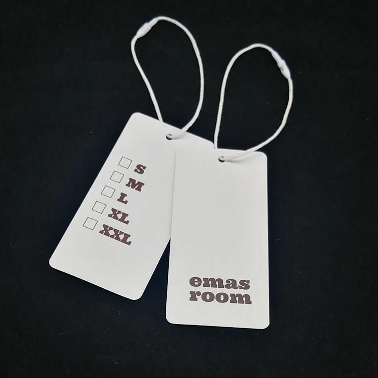 Wholesale Luxury Price Tag Custom Logo Hang Garment Clothing Tags for Dress