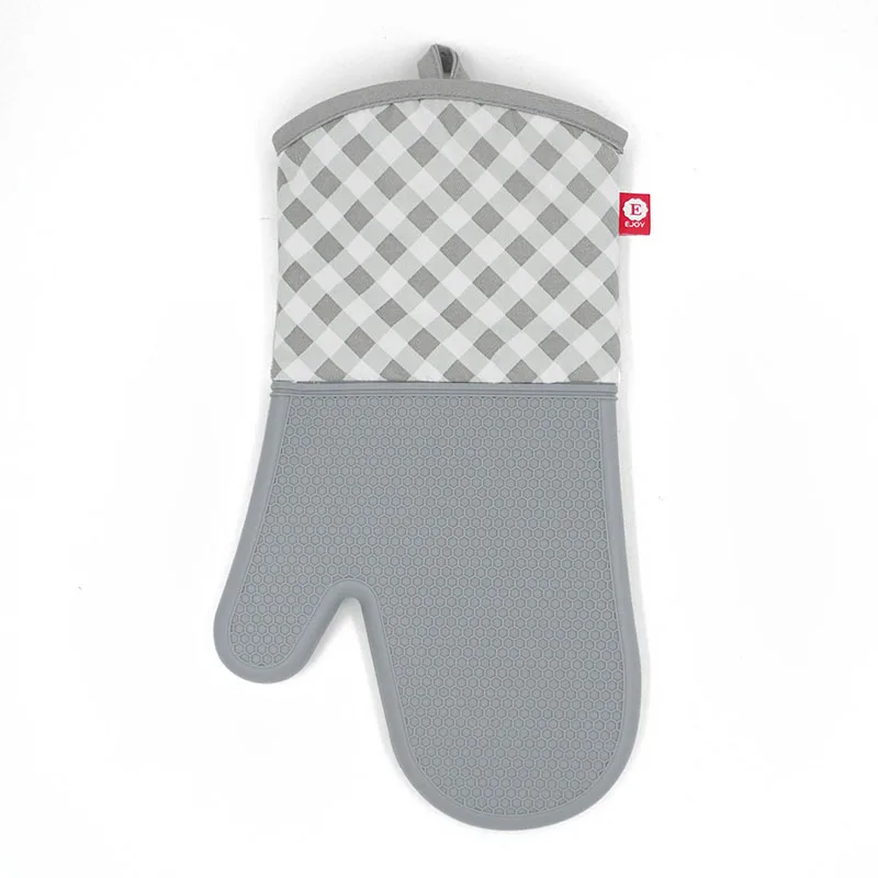 

Home Extra Long Professional Heat Resistant Silicone Oven Mitts, Red,pantone color