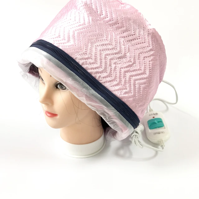 

The oil heating hat with freely adjustable elasticity is suitable for barbershops and homes, Pink
