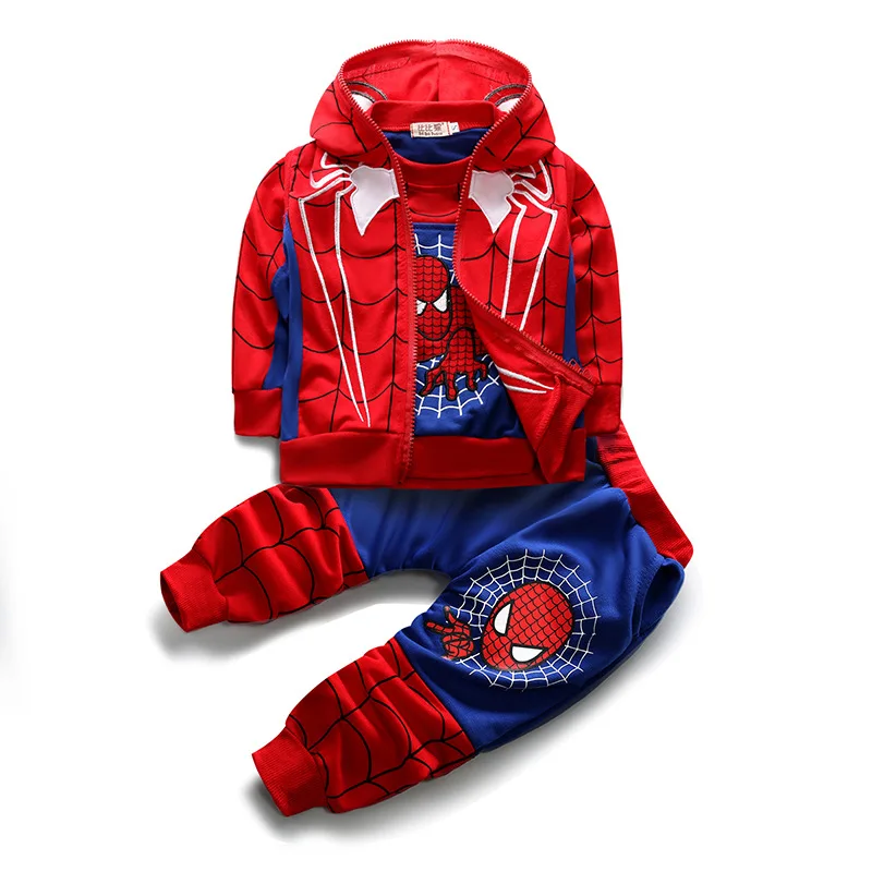 

SpidermanHoodie Outfit Boys Children Clothing Sets Spiderman Hoodies Pants Halloween Spring Autumn Cartoon Sweatshirts