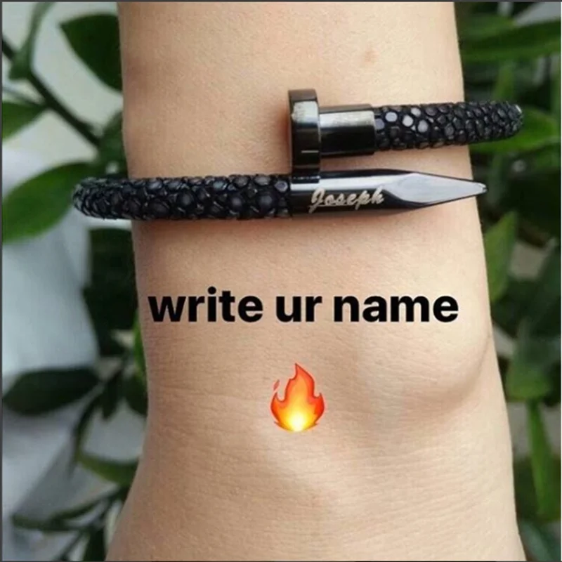 Stainless Steel Cuff Wrapped