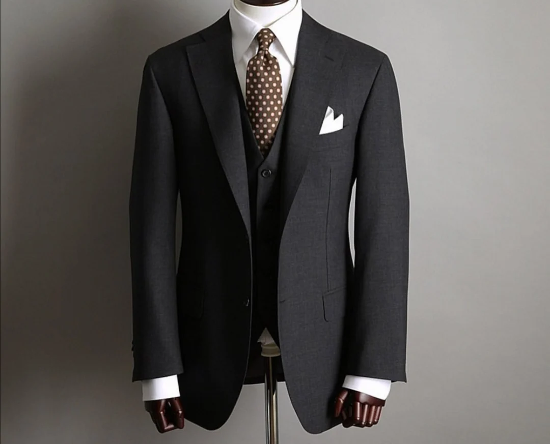 

wholesale custom fabrics wool black Italian men suit single breasted man suit