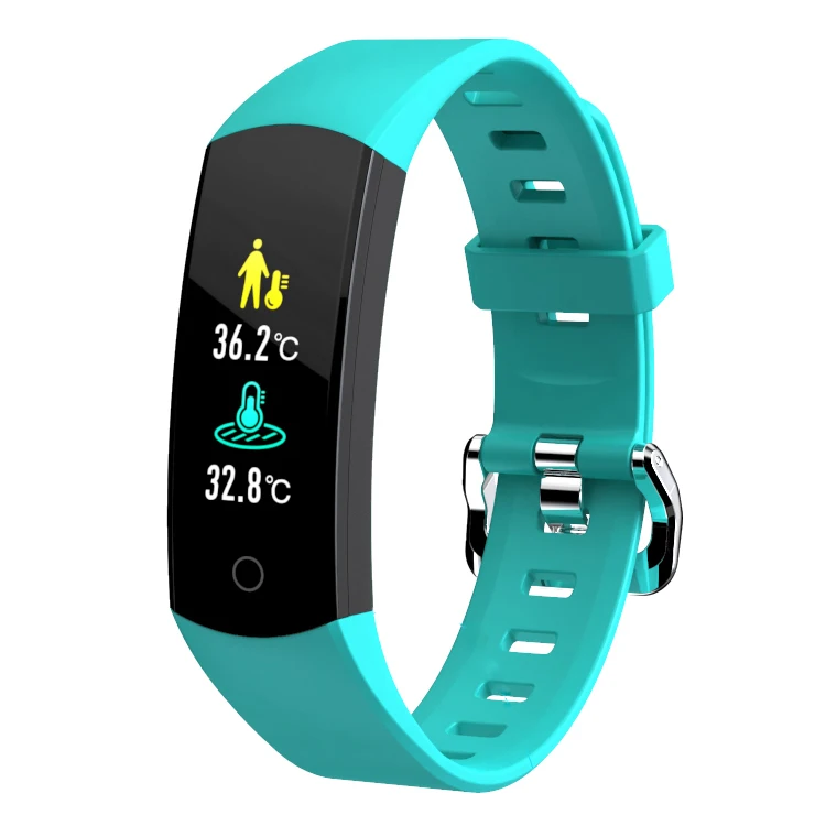 

2020 IP67 Waterproof Activity Health Fitness Tracker Bracelet Watch Body Temperature Smart Band