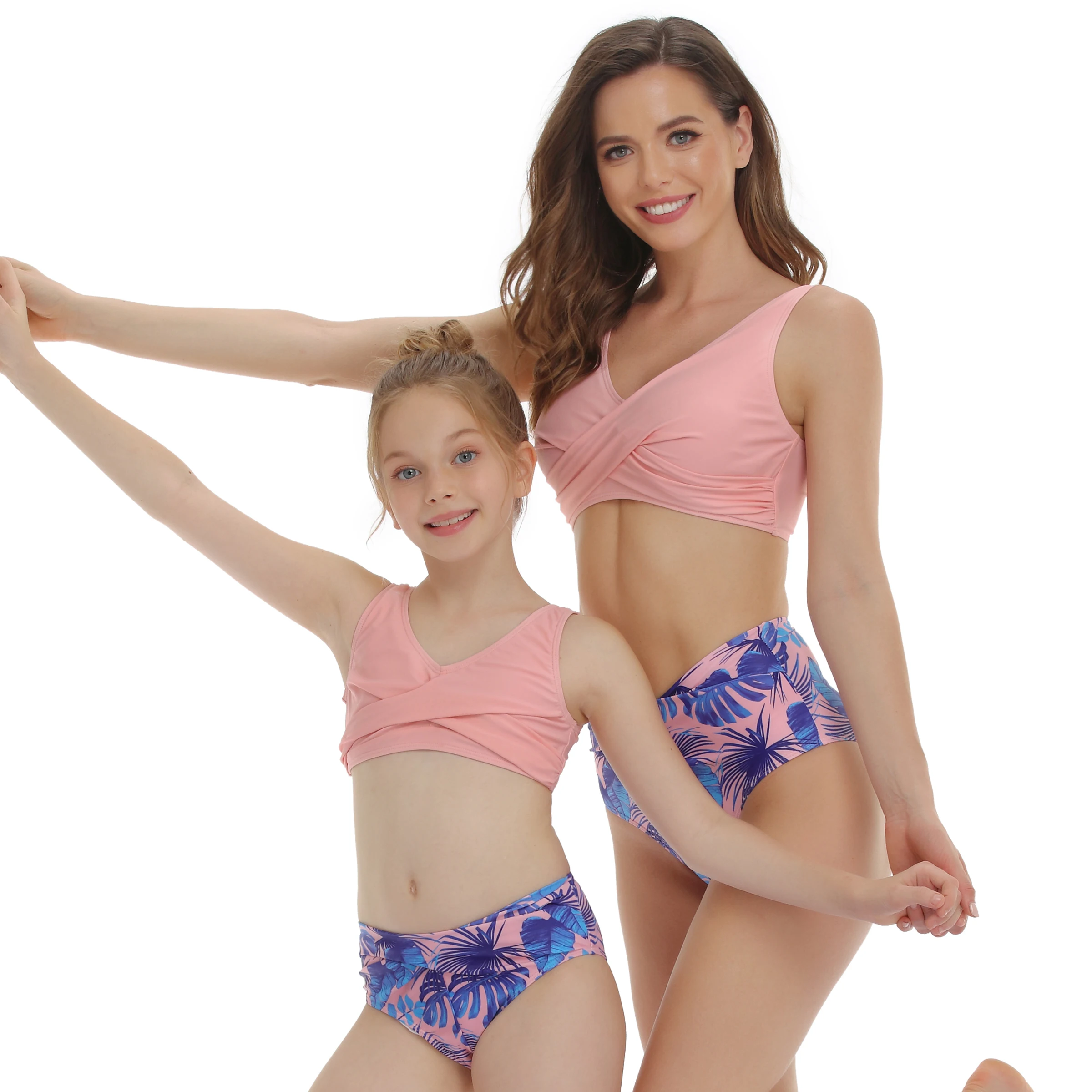 J2103 New Wholesale 2021 Womenbeach Wear Kids Swimwear &Amp Beachwear Cute Kids Mon Swimsuit With Beach Cover Ups, Picture shown