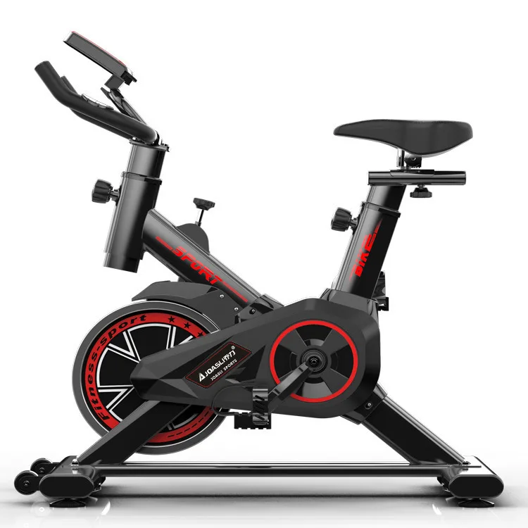 

Spinning household gym equipment sports static exercise bikes commercial home stainless steel flywheel spinning bike, Red/black