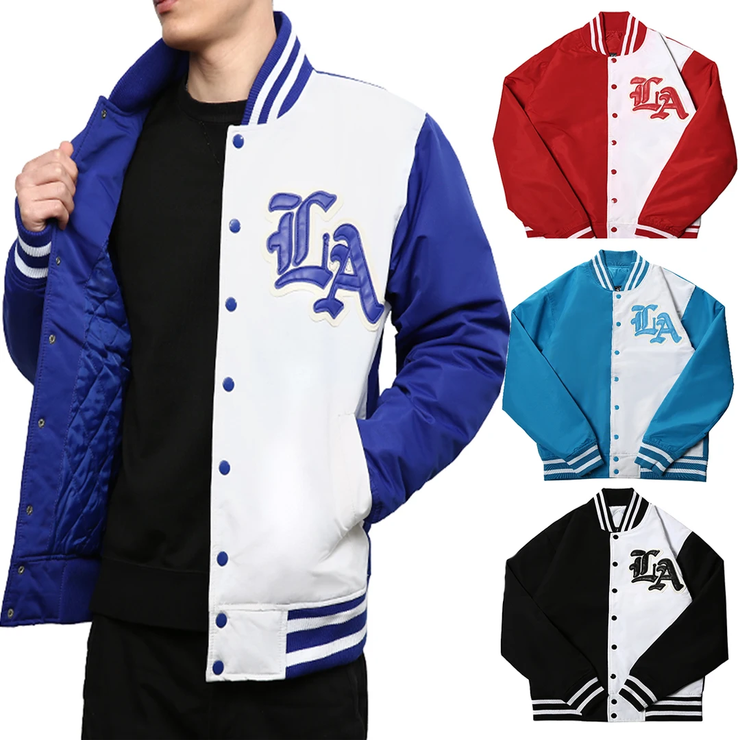 

Oem Custom Long Sleeve men's Baseball Jacket Men Varsity Letterman Jackets