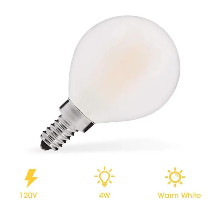 Cheap Price china alibaba led g45 2w 4w e12 3000k filament light bulb