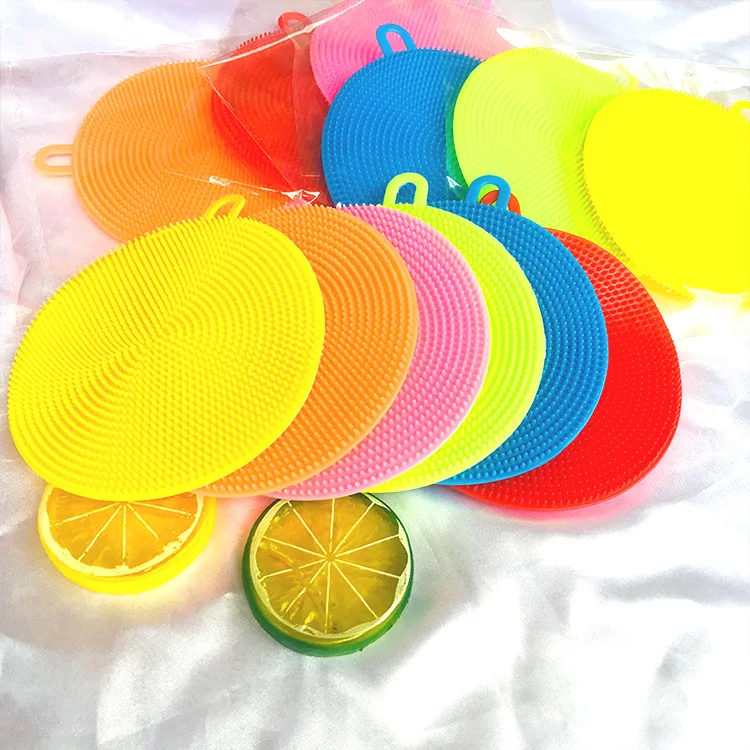 

Magic Dish Washing Brush Clean Brush Multifunction Silicone Scouring Pad Pot Pan Wash Brushes Kitchen Cleaner Washing Tool, Any pantone colors