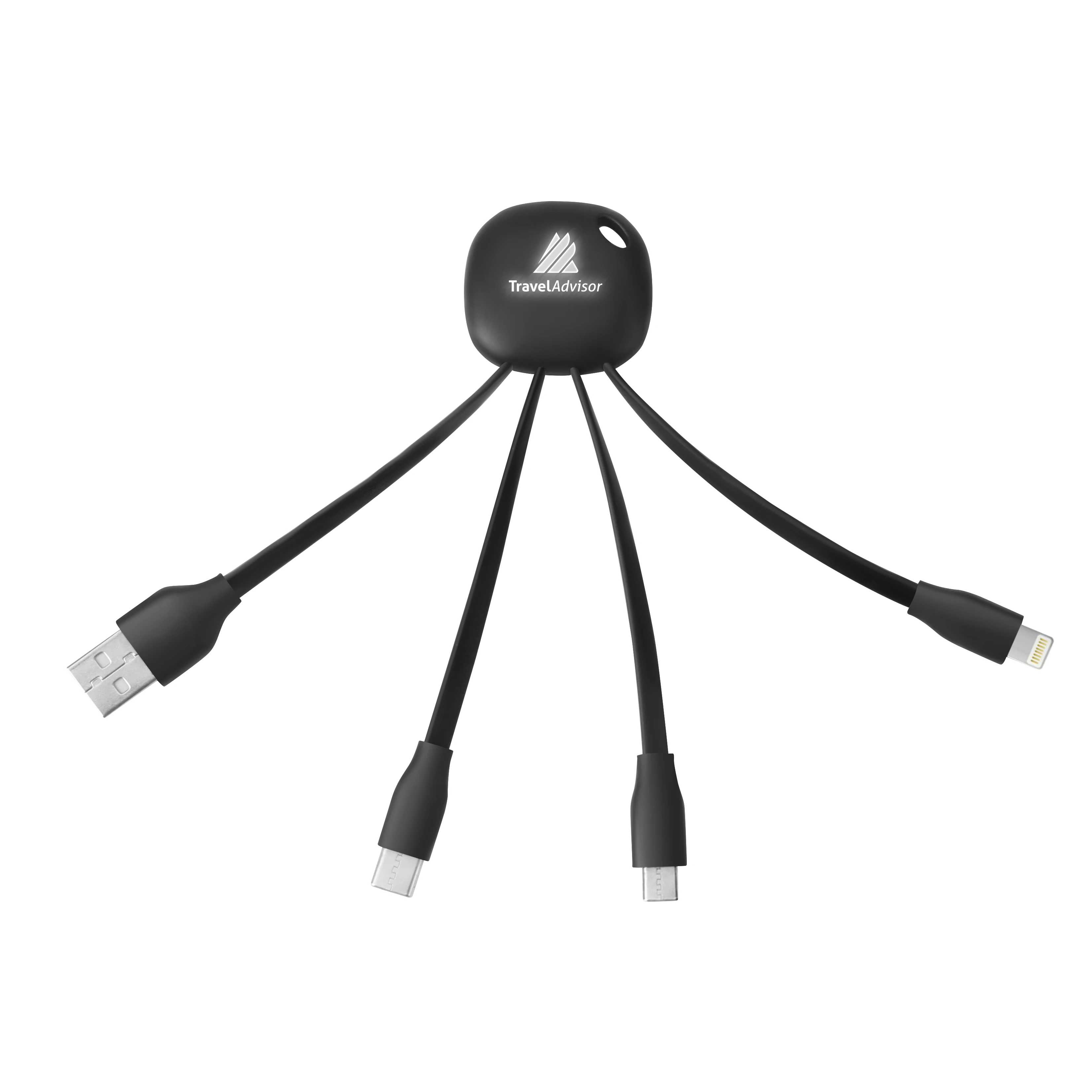 MIABOO 4 in 1 Charging Cable with Light Up Logo, USB Charging cable for All Smartphone, Led Charging Cable with 4 connectors - ANKUX.COM